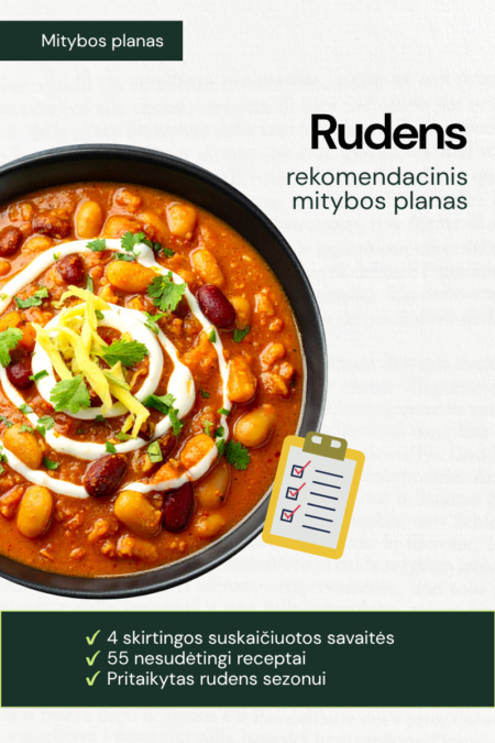 Rekomendacinis rudens mitybos planas
