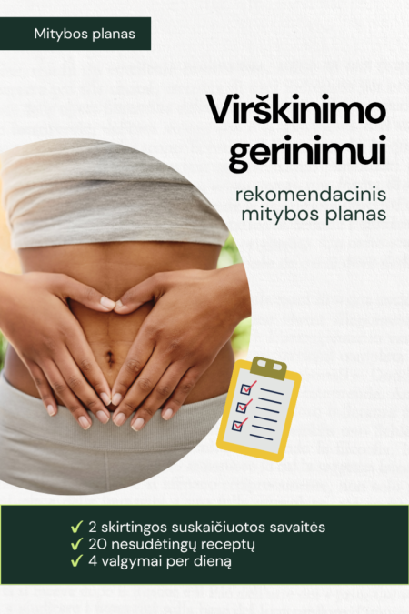 Rekomendacinis mitybos planas VIRŠKINIMO GERINIMUI
