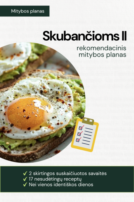 Rekomendacinis planas SKUBANČIOMS II dalis