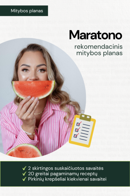 Maratono rekomendacinis mitybos planas